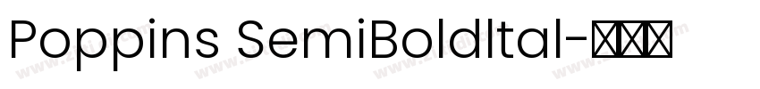 Poppins SemiBoldltal字体转换